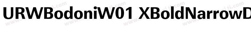 URWBodoniW01 XBoldNarrowD字体转换